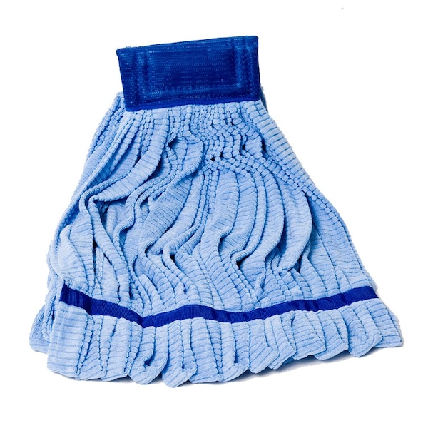 Monarch Brands Microfiber Tube Mop - 18oz , Blue, 12PK M600018B-CS - main